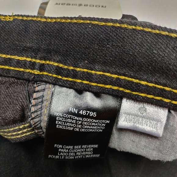 Roca Wear Black Wide Leg Denim Jeans Size 10 NWT - Picture 11 of 11